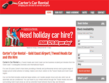 Tablet Screenshot of carterscarrental.com.au